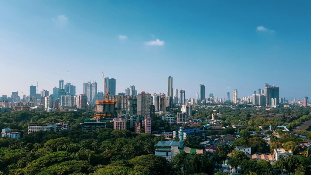 Mumbai skyline, India