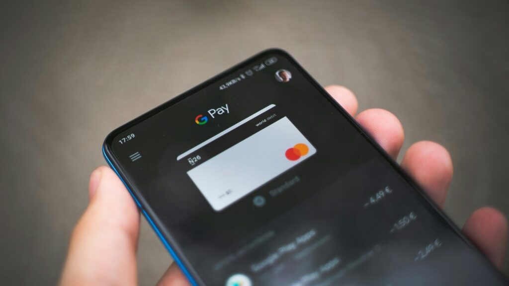 Google Pay installed on smartphone