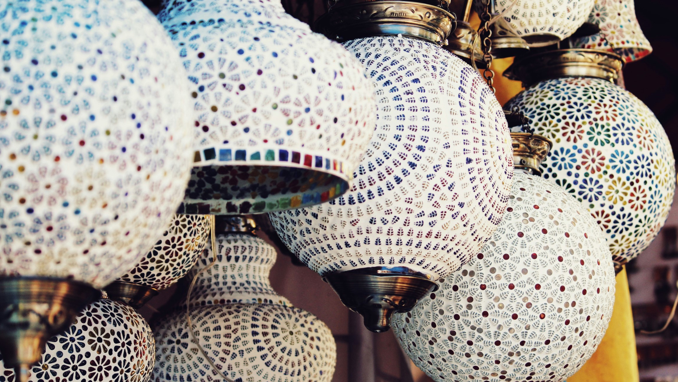 Lamps hanging, India