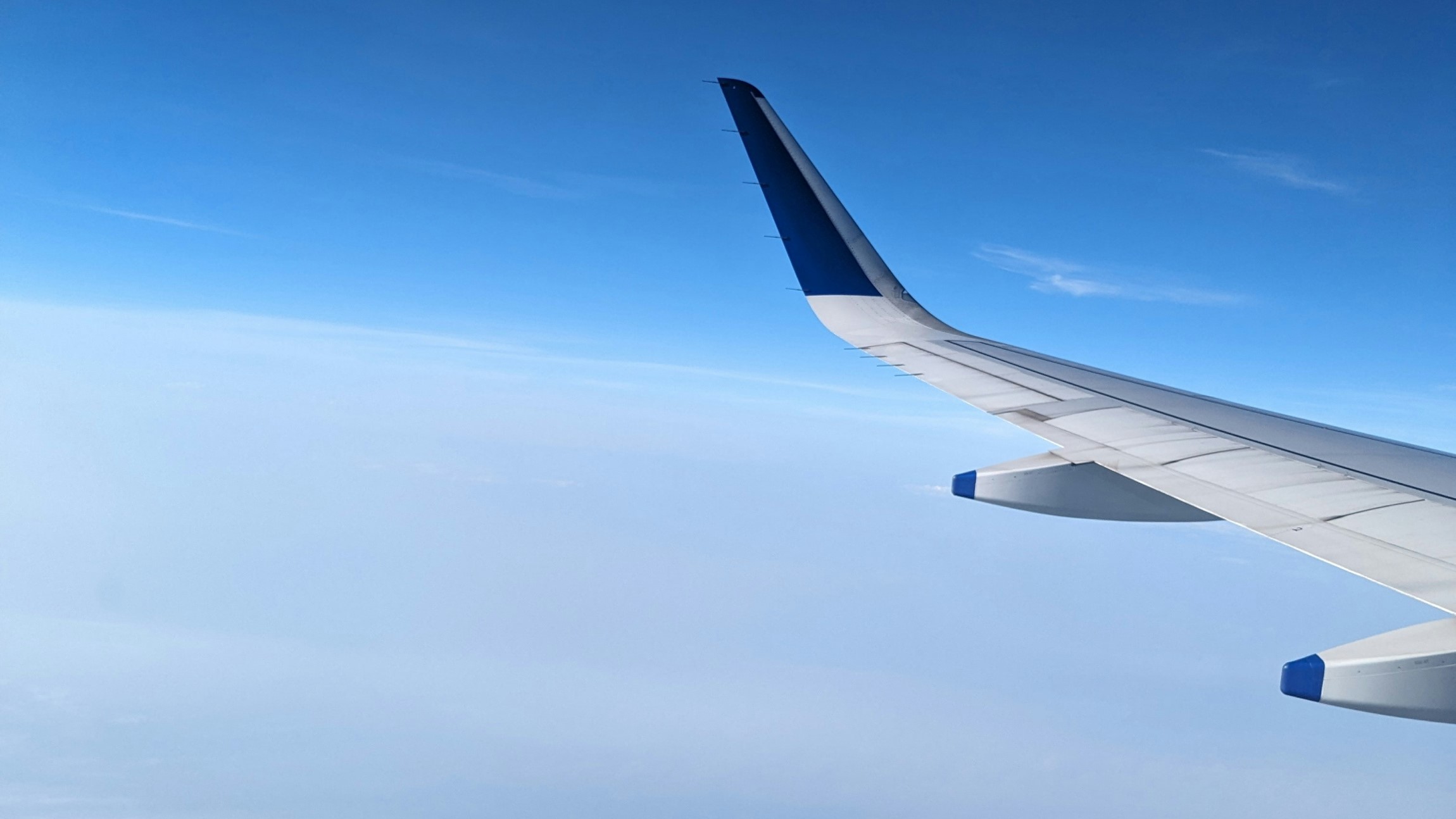 Wing of Indigo airplane