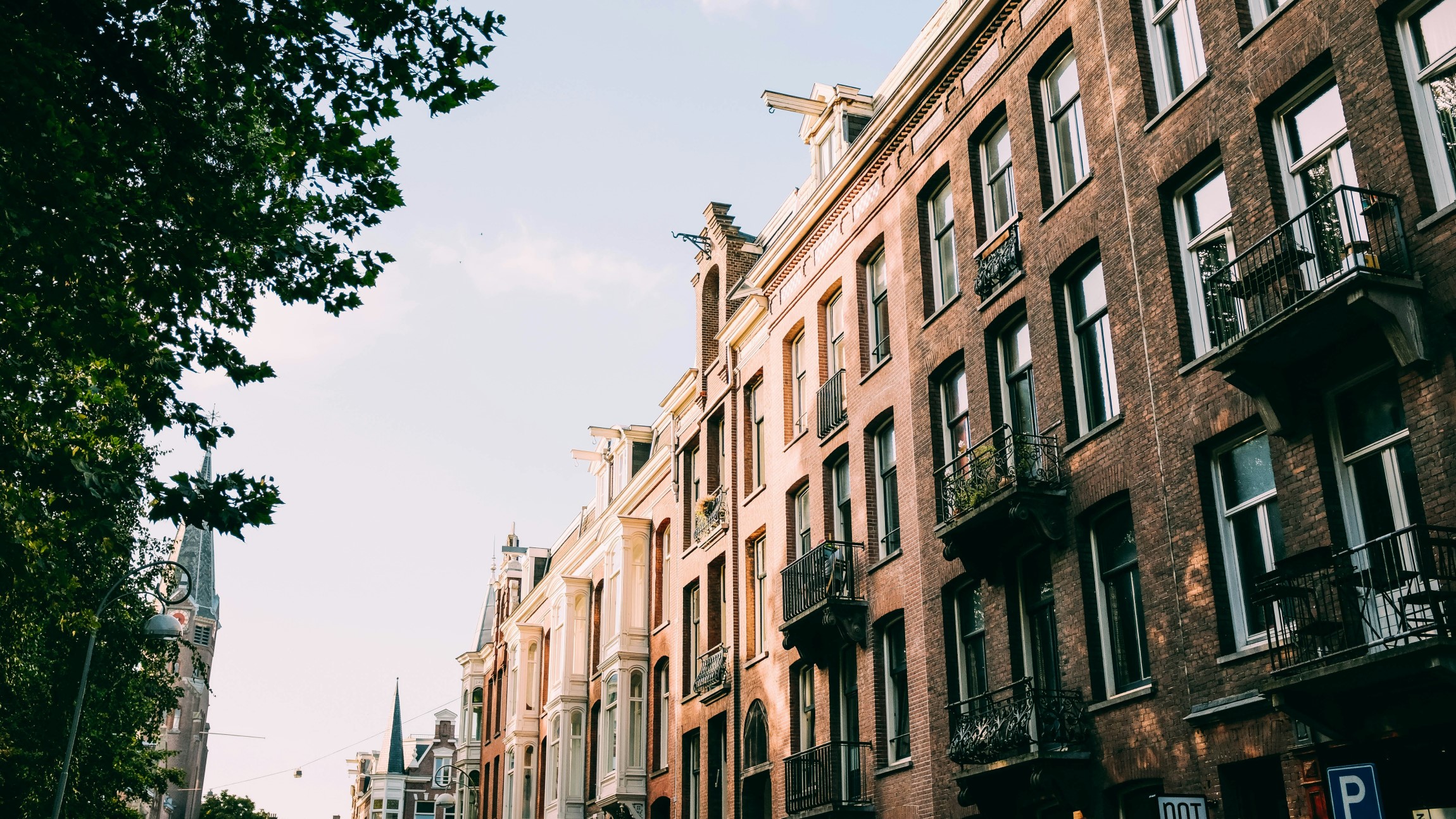 Traditional homes in Amsterdam