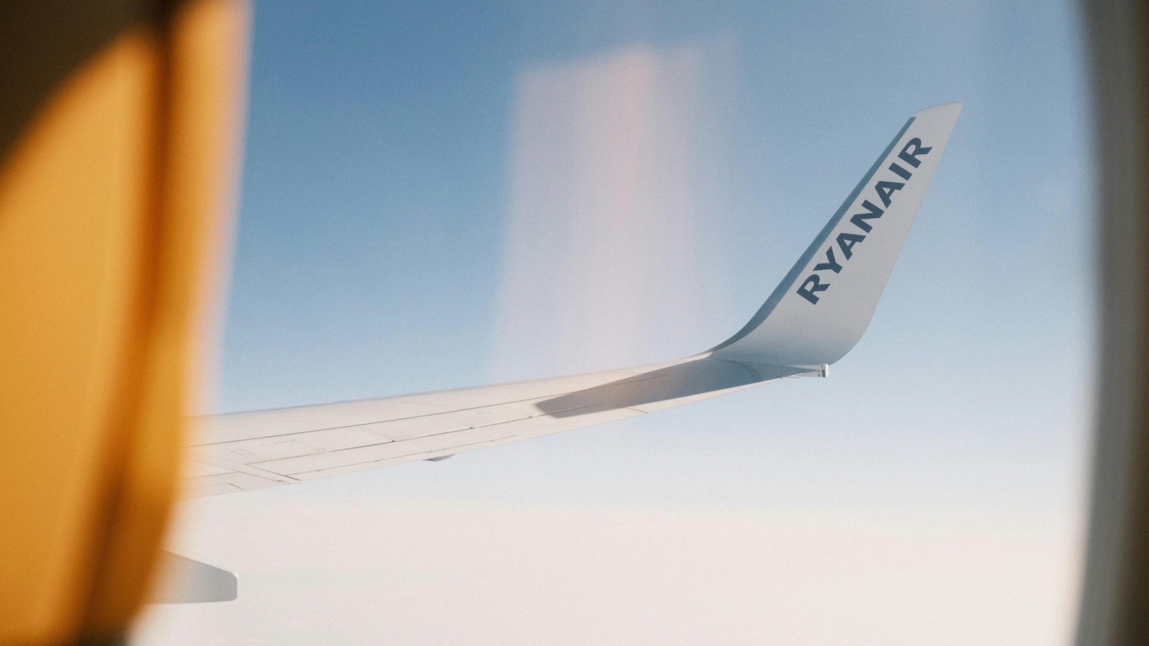 Wingtip of Ryanair plane